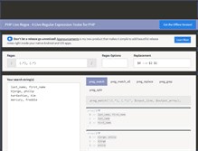 Tablet Screenshot of phpliveregex.com